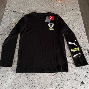 Puma Men’s Long Sleeve Tee - Black - Small